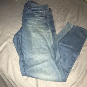 Light wash jeans